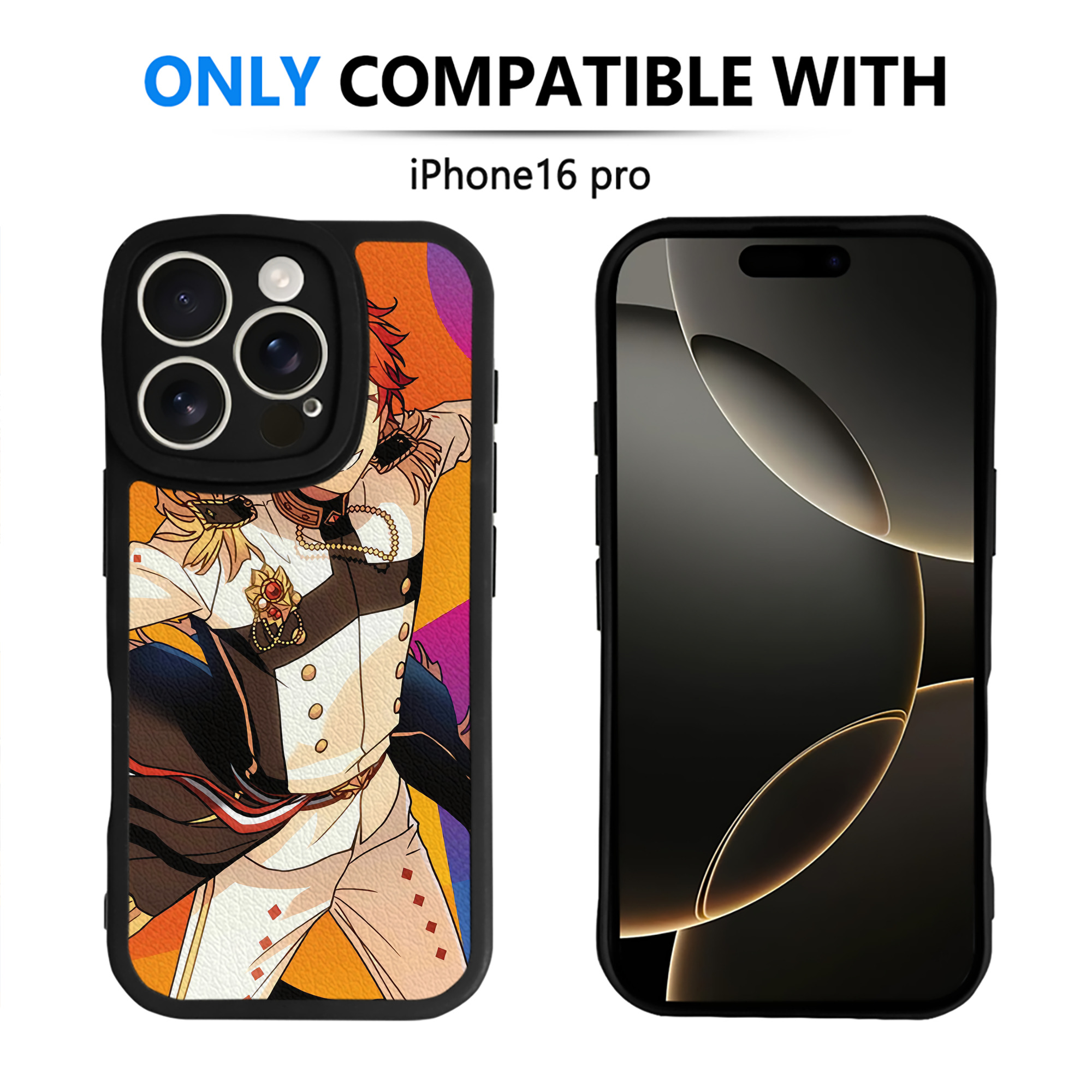 （画像用） あんさんぶるスターズ! Ensemble Stars 【iPhone 16シリーズ対応】シリコンスマホケース（レザー調） 材質：シリコン